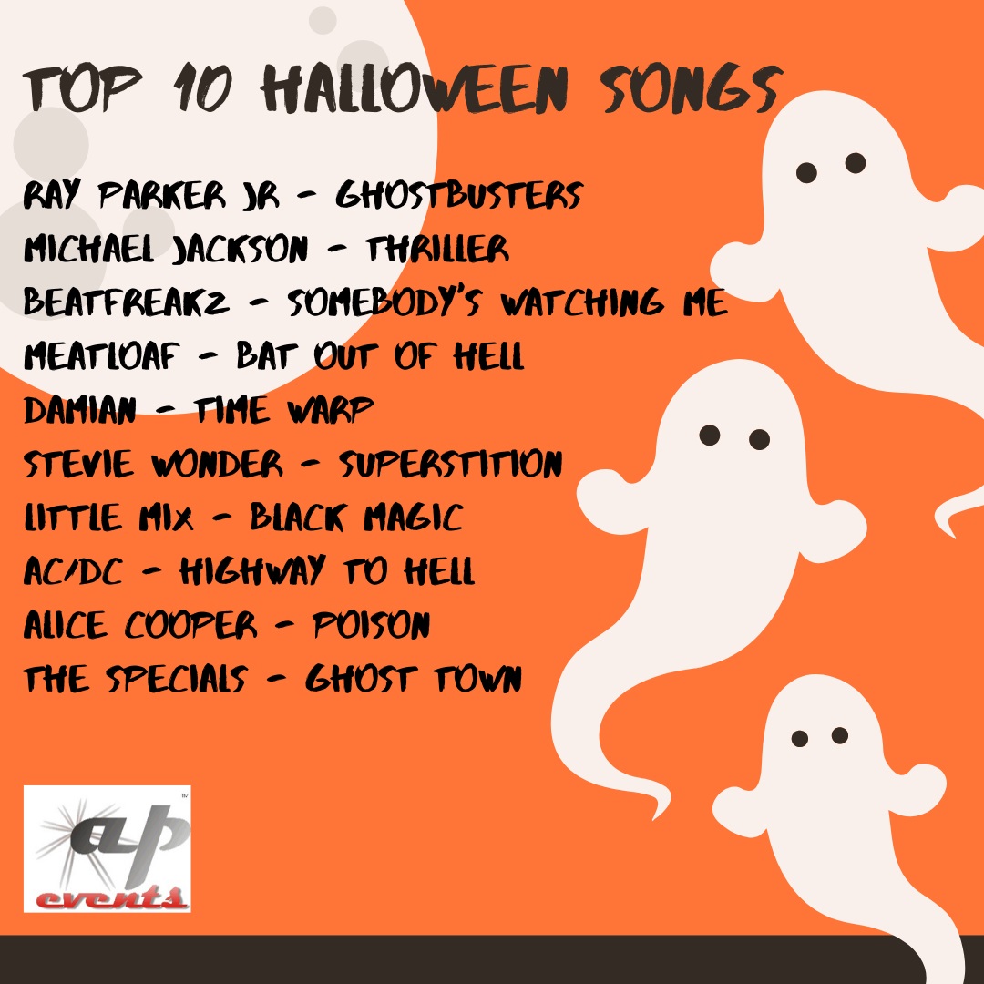 Top 10 songs for Halloween