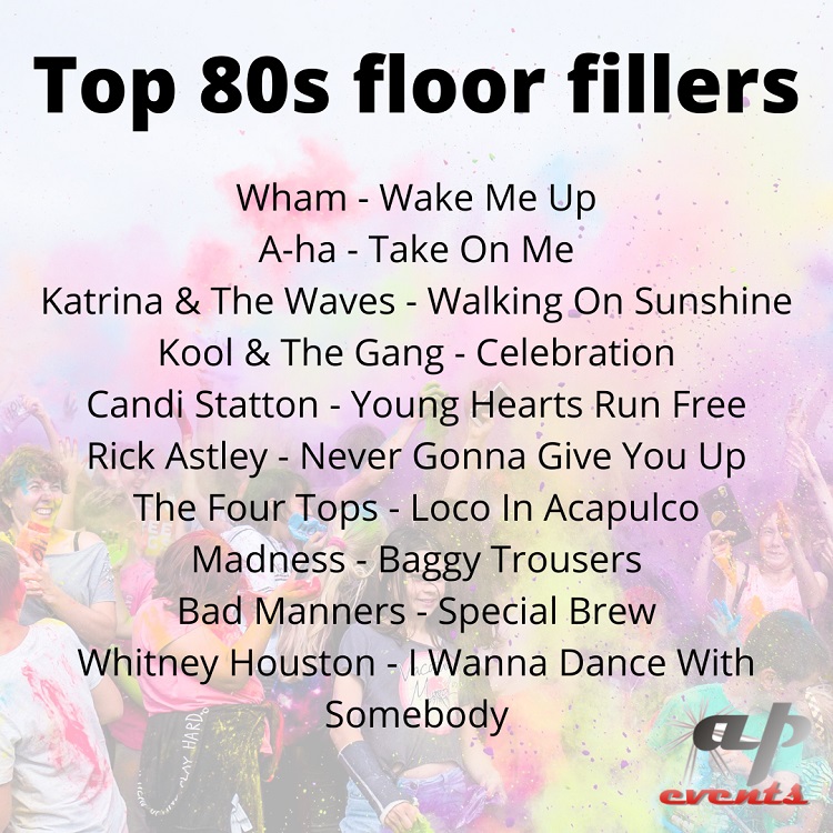 Top 10 80s floor fillers